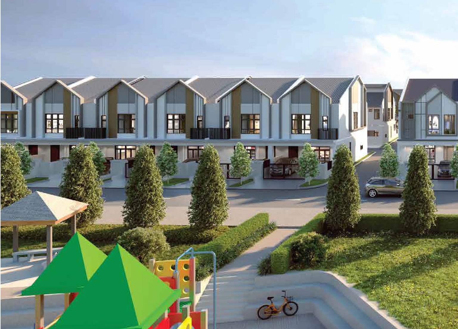 Astera terrace homes and playground